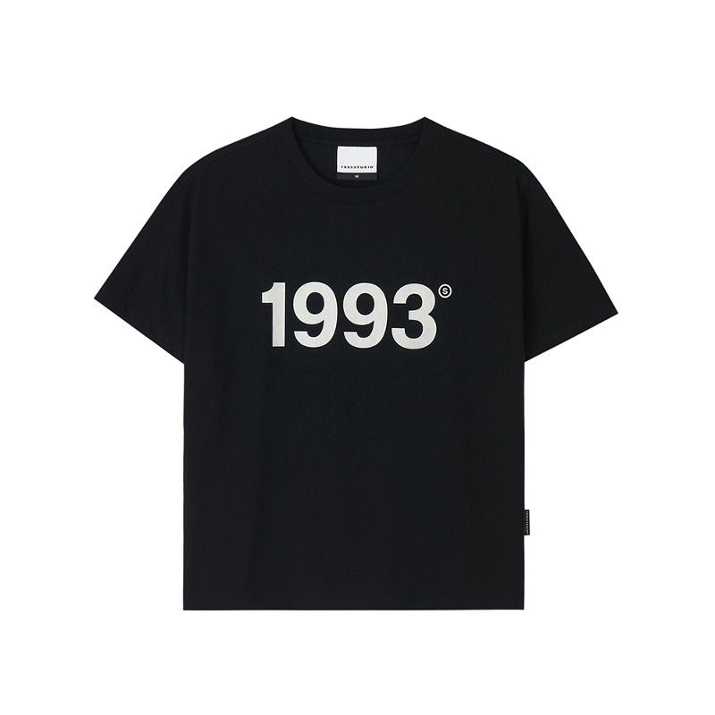 1993 빅로고 우먼 레귤러핏 티셔츠_블랙